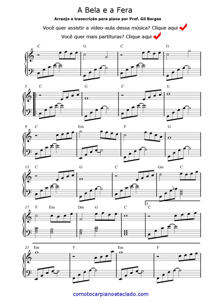 Musicas para aprender a tocar (no) piano